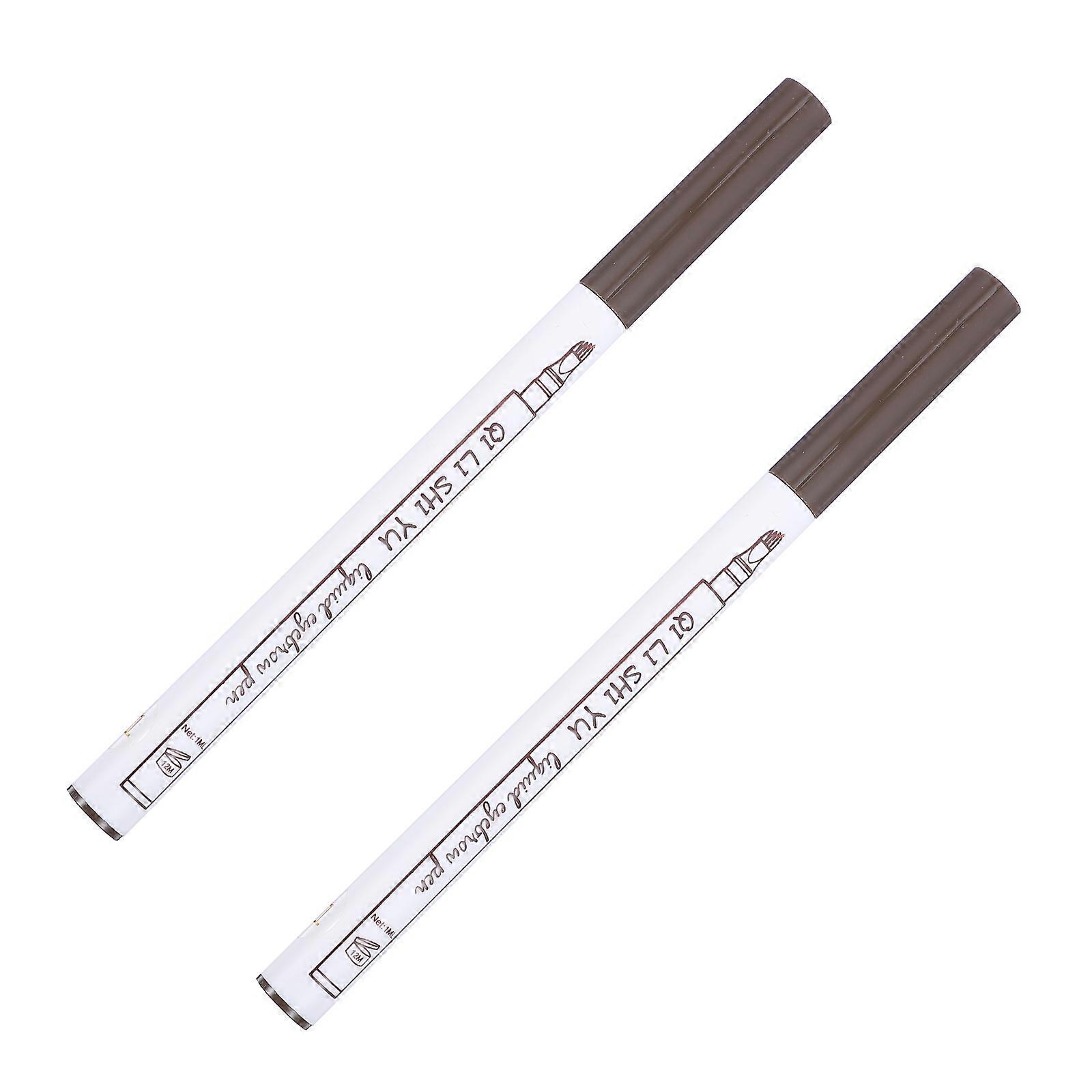 Waterproof Eyebrow Pencil Microblading Pen for Makeup 2Pcs Assorted Color