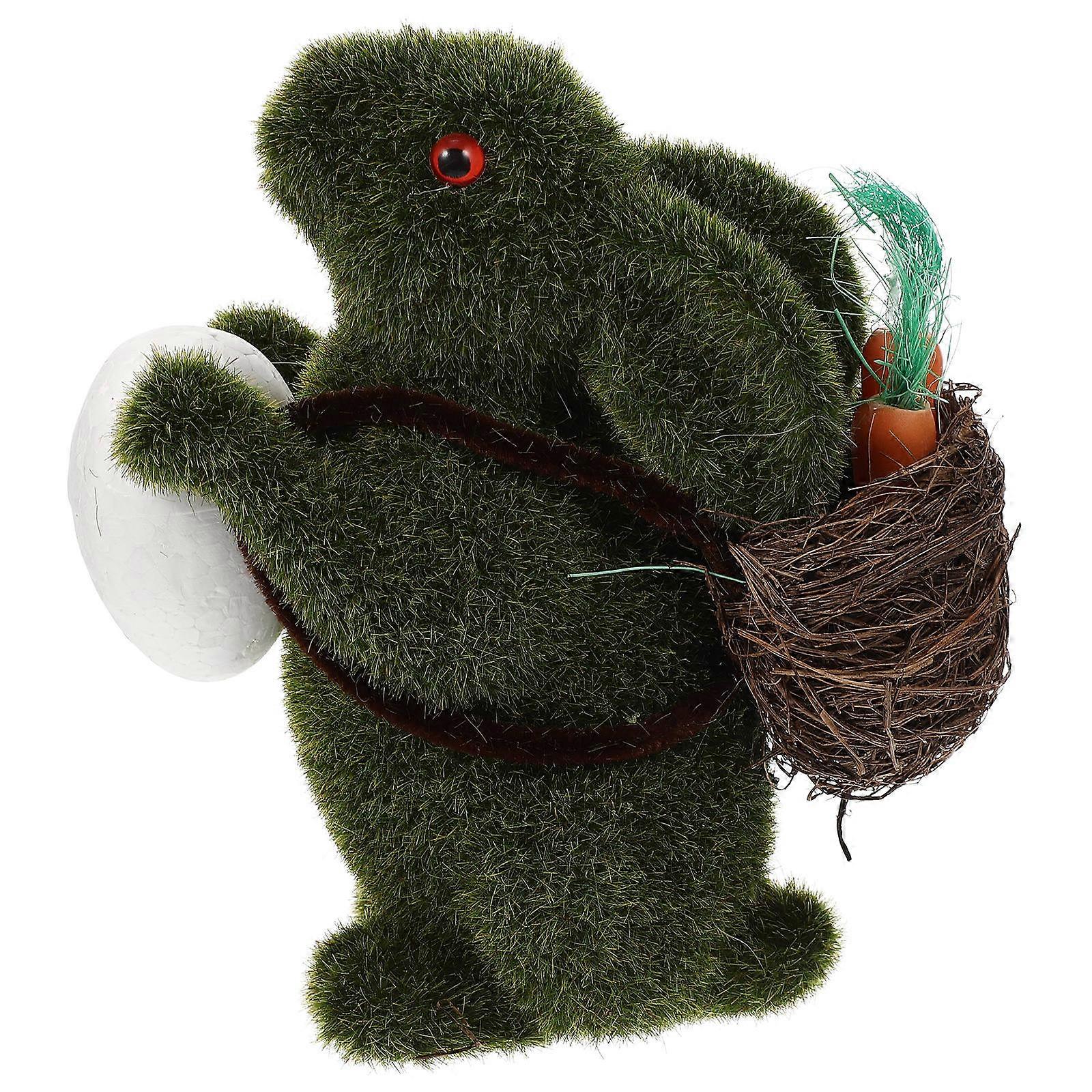 Rabbit Figurine Decor Home Decor Foam Rabbit Shape 16x15cm 1Pcs