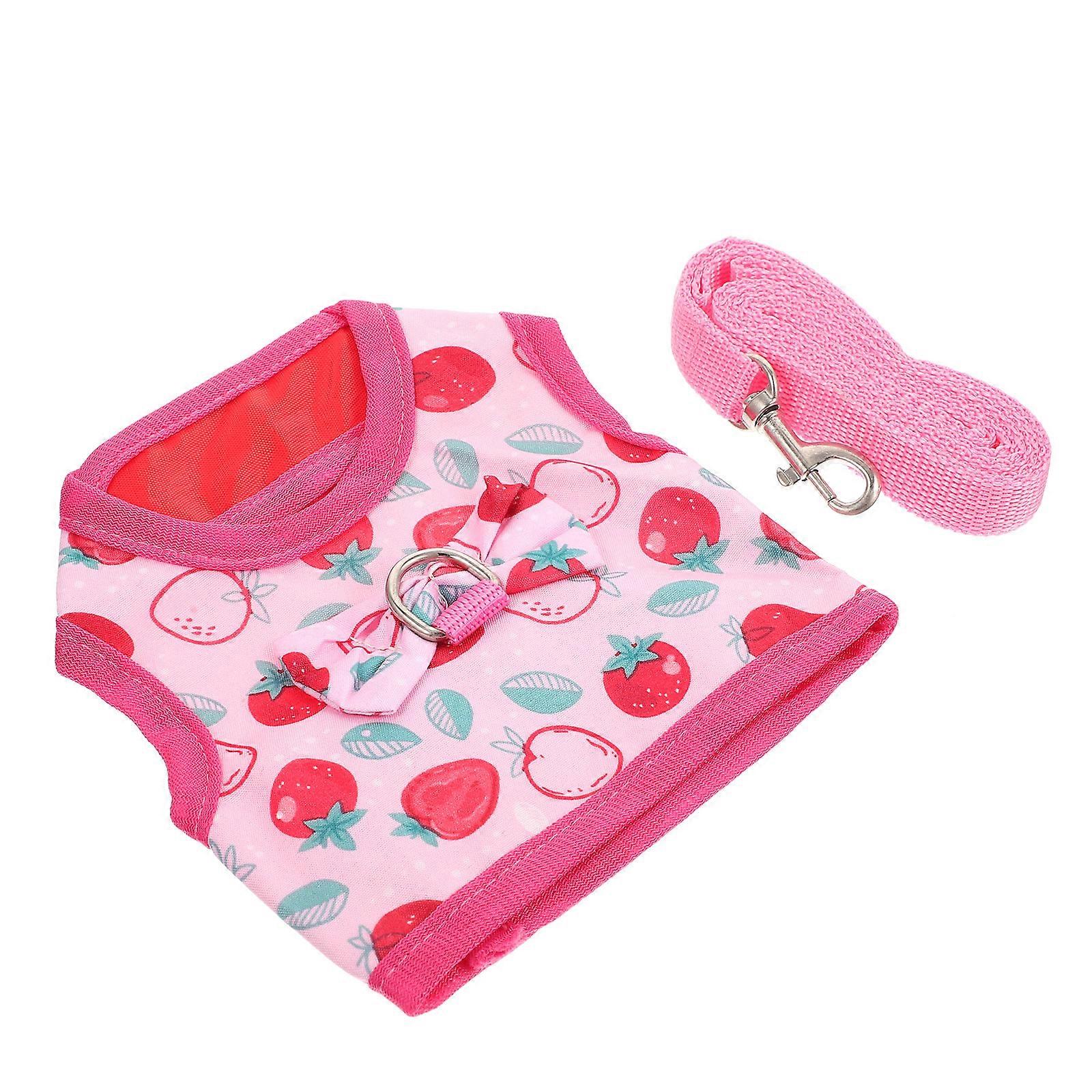 Rabbit Clothes Leash Comfortable Pets Traction Rope 1Set for Small Pets Harness