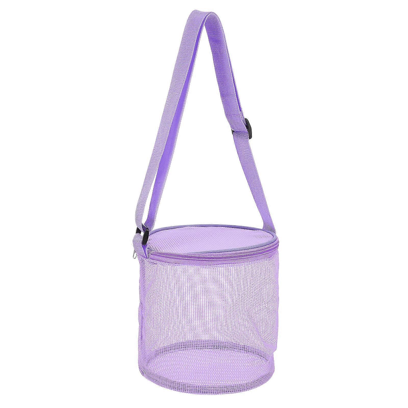Seashell Bag Beach Bag for 1Pcs Large Purple PVC