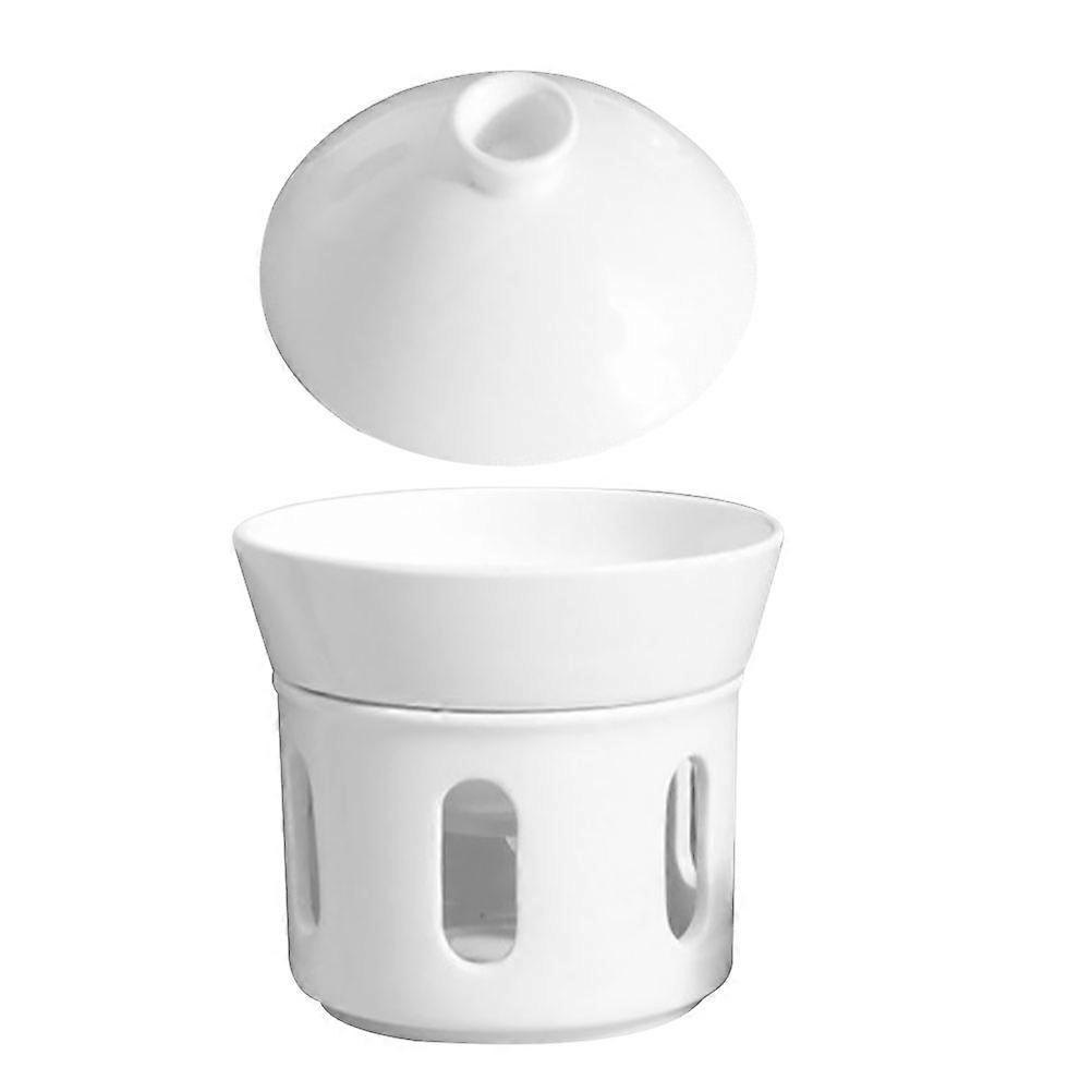 Multi-Function Stew Bowl Ceramic For Home Supply Steaming Round 1Set