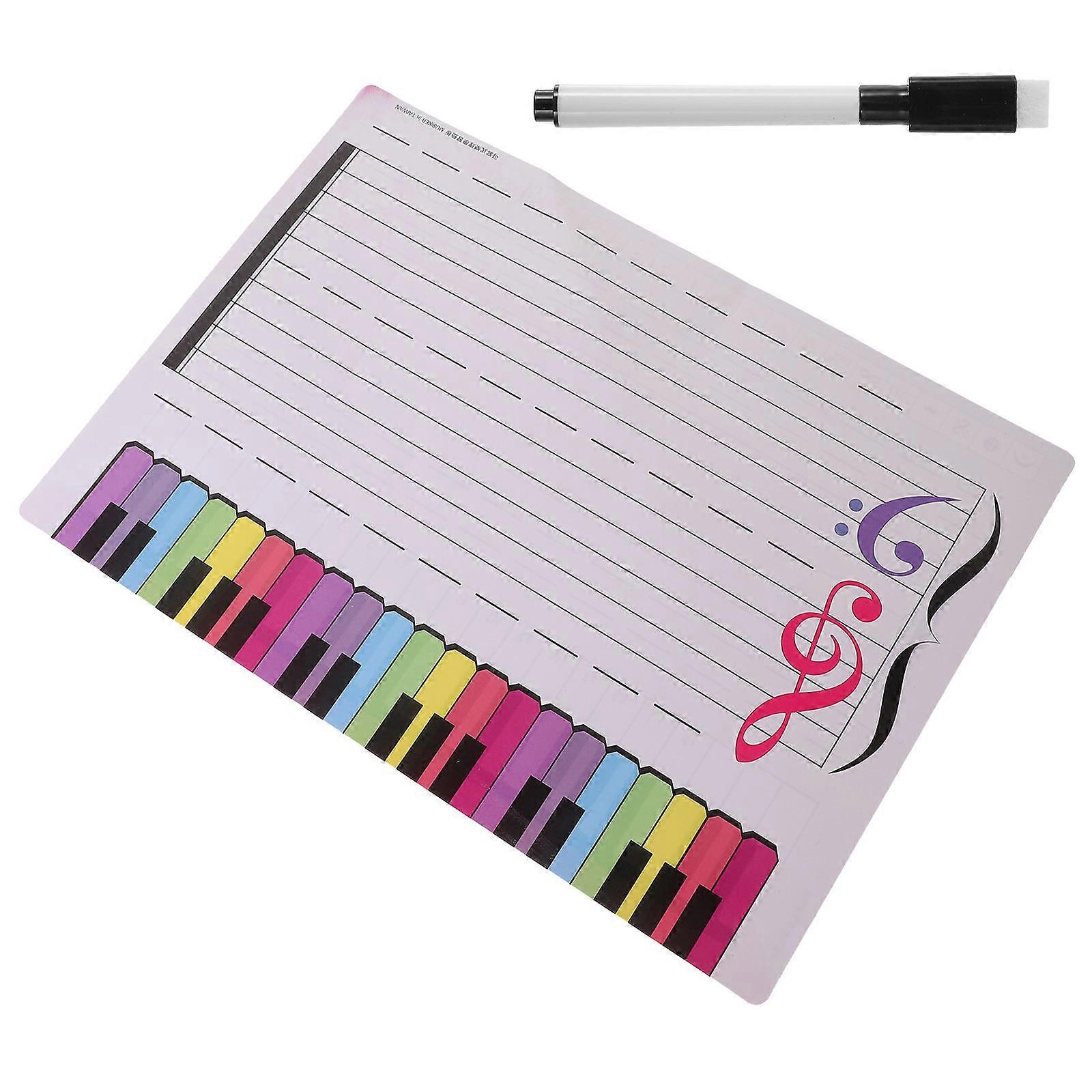 Portable Stave Board Erasable Music Practice Tool 2Sets Included