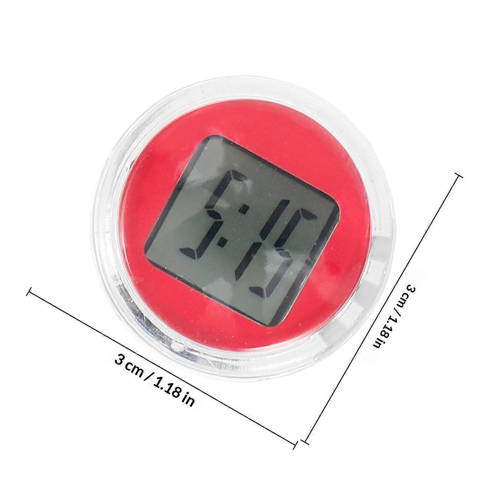 Electronic Clock Waterproof Motorcycle Car Dashboard Clock for Red