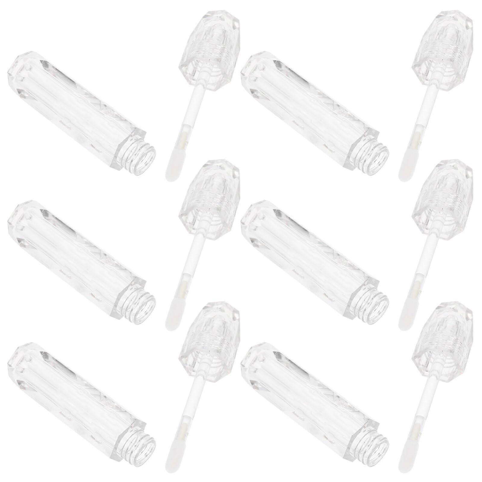 6pcs Leakproof Ice Cream Shaped Lip Gloss Containers Refillable DIY Lip Balm Tubes