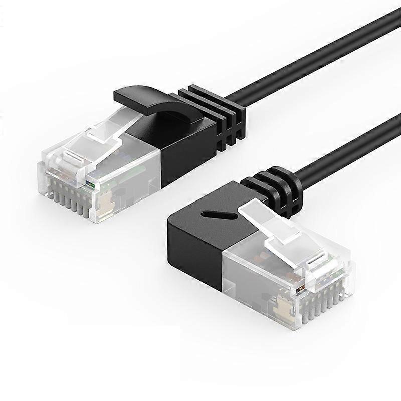 CABLECREATION CL0045 2m Cat6a LAN Network Cable 10Gbps Pure Copper Thin Cord Computer Router Connect
