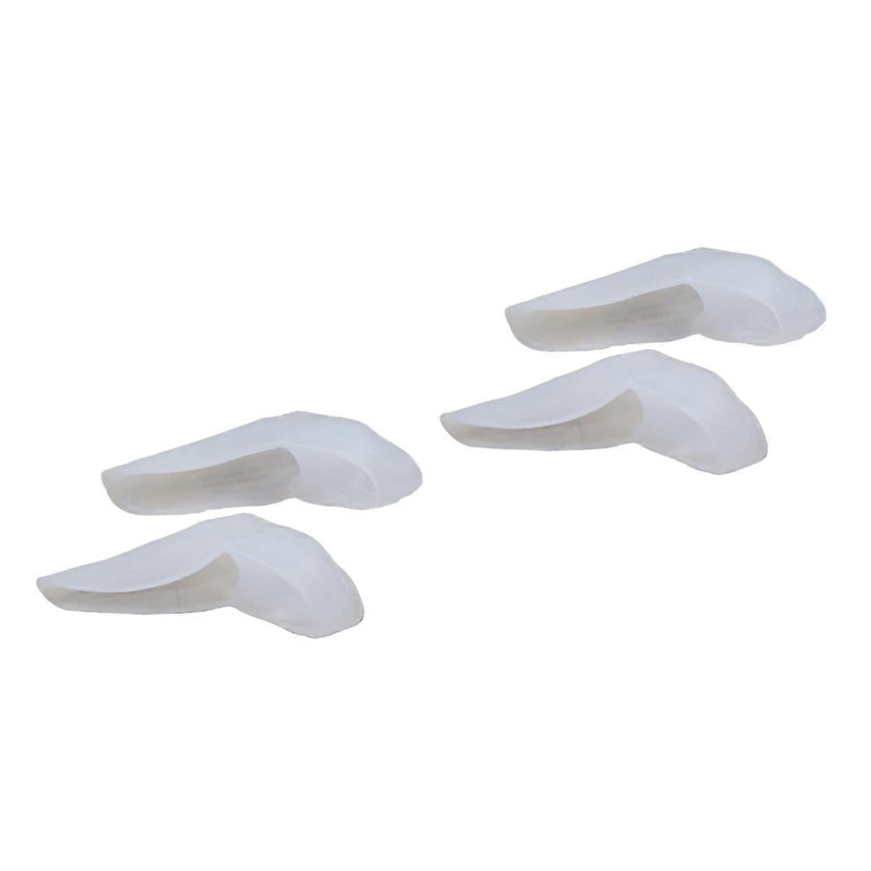 4pcs Gel Toe Separators for Pinky Toe with Secure DoubleLoop Fit for Bunion Relief and Yoga