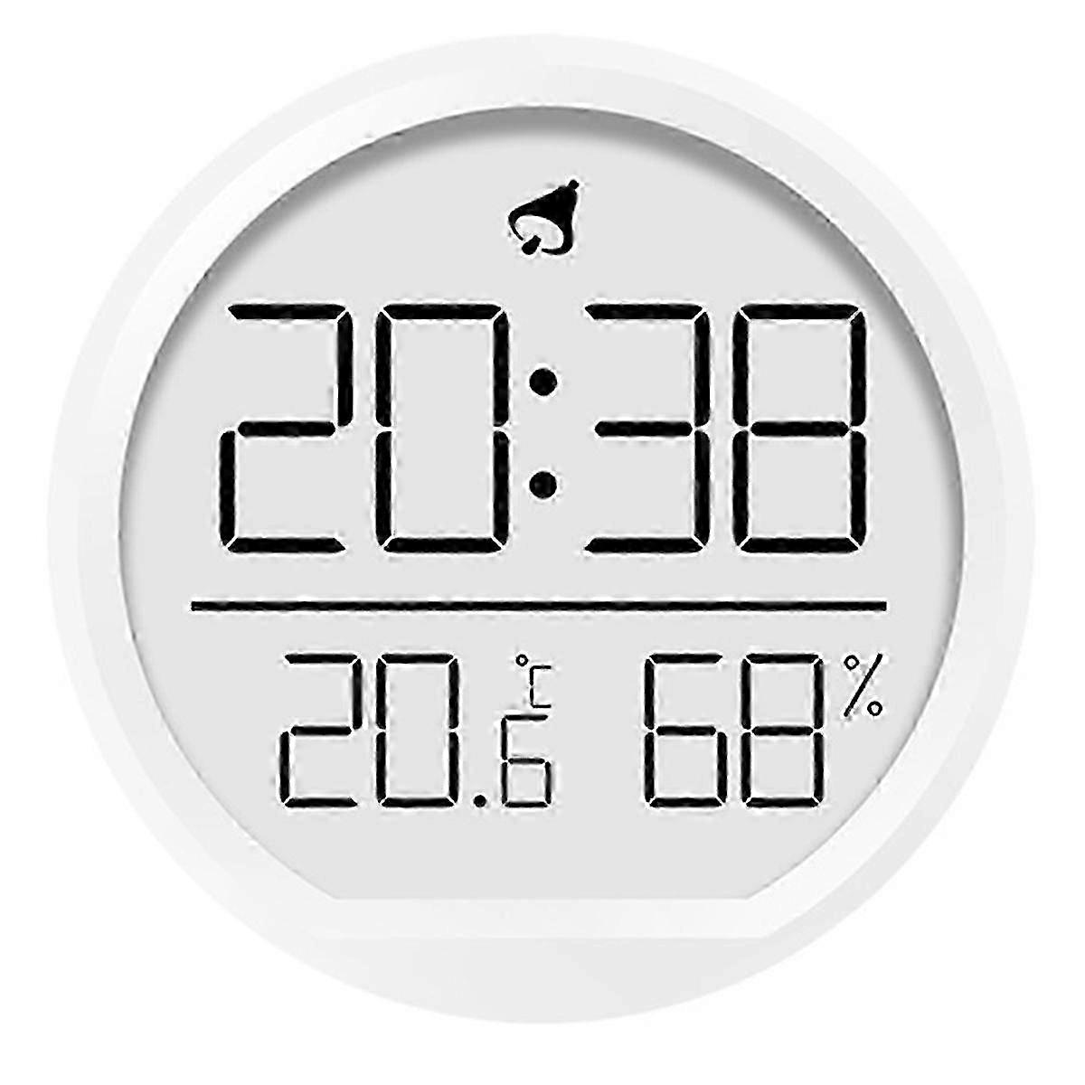LED Digital Wall Clock Temperature Humidity Date Display Electronic B Edition 0702