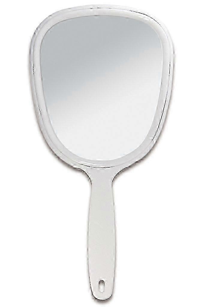 Hand mirror with oval shape cosmetic mirror