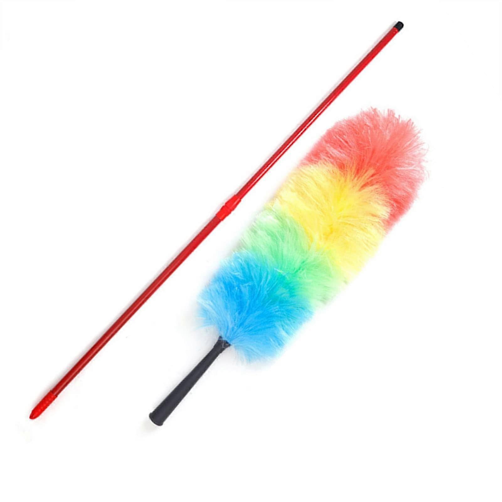 Microfiber Duster with Extendable Pole and Bendable Head for MultiSurface Cleaning