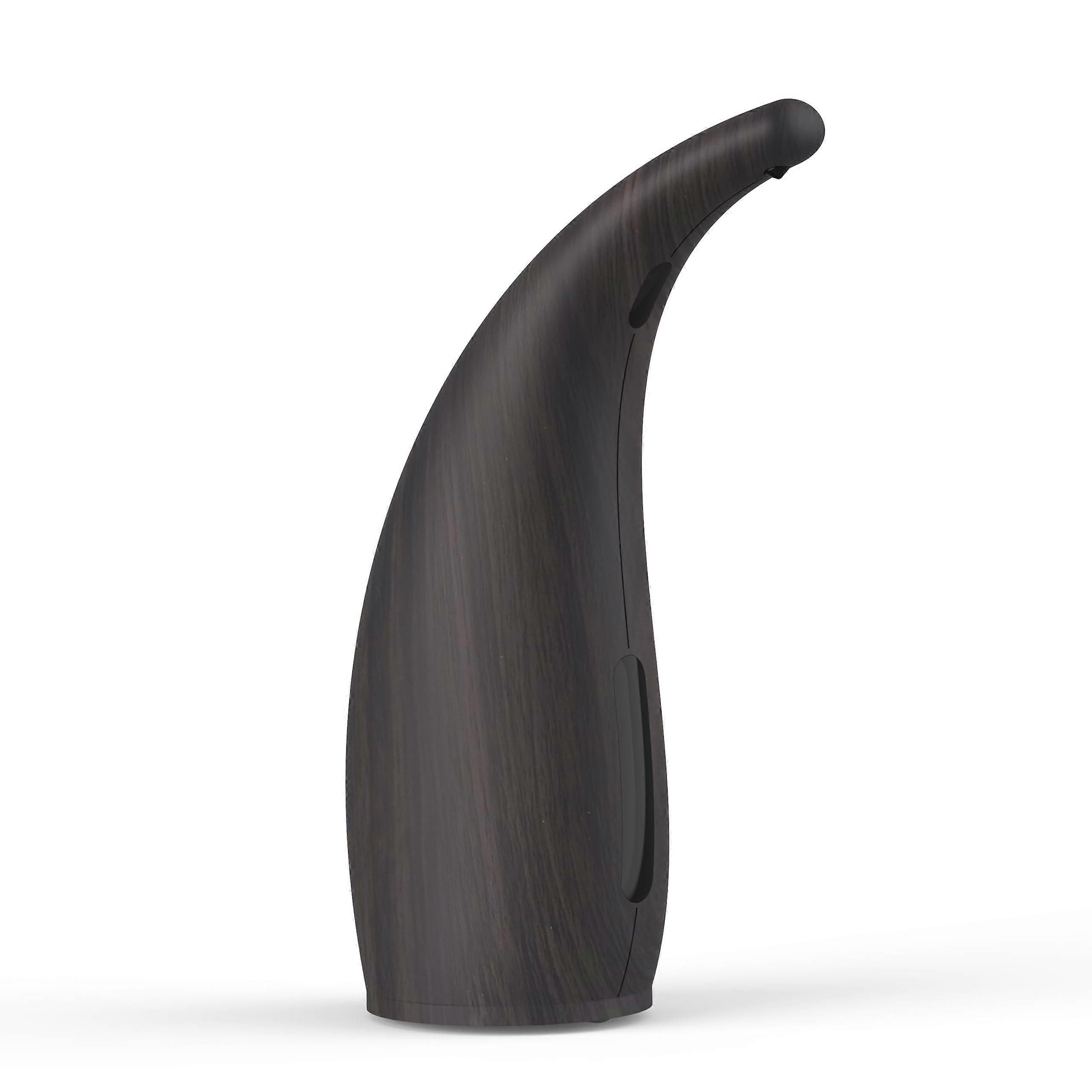 Automatic Soap Dispenser with Smart Infrared Sensor, Adjustable Volume, Waterproof, Battery Powered, 300ml Deep Grain for Kitchen and Bathroom