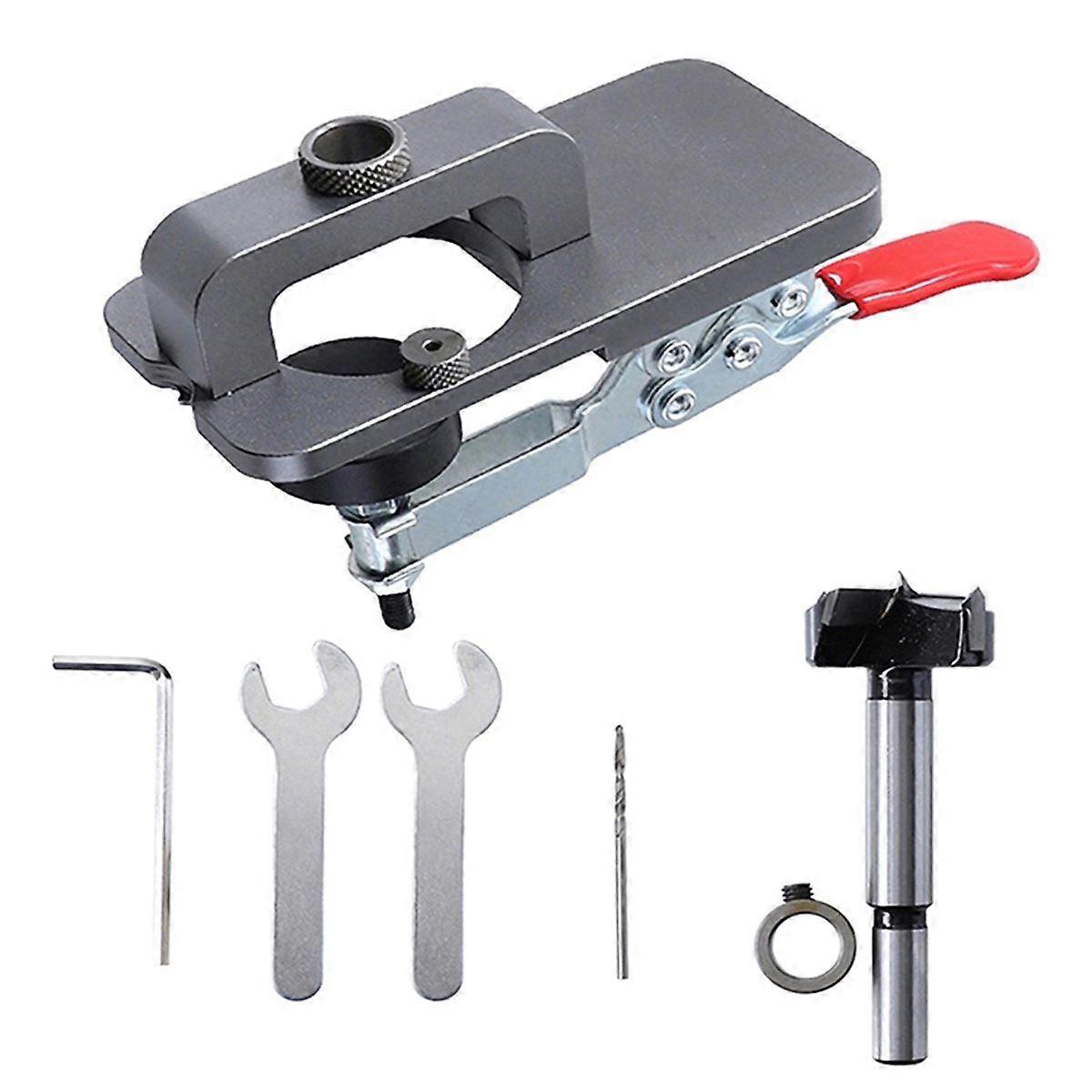 Concealed Hinge Drilling Jig Guide Hinge Hole Drilling Guide Carpenter Woodworking Tool Hole Opener
