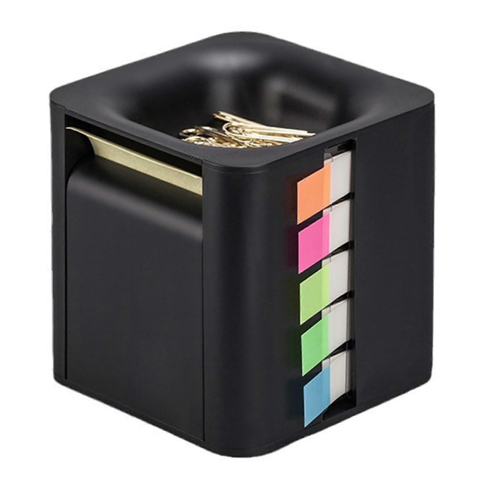 Sticky Note Holder with Quick Access Design, 3x3 Inch Dispenser Set, MultiColor Notes for Office