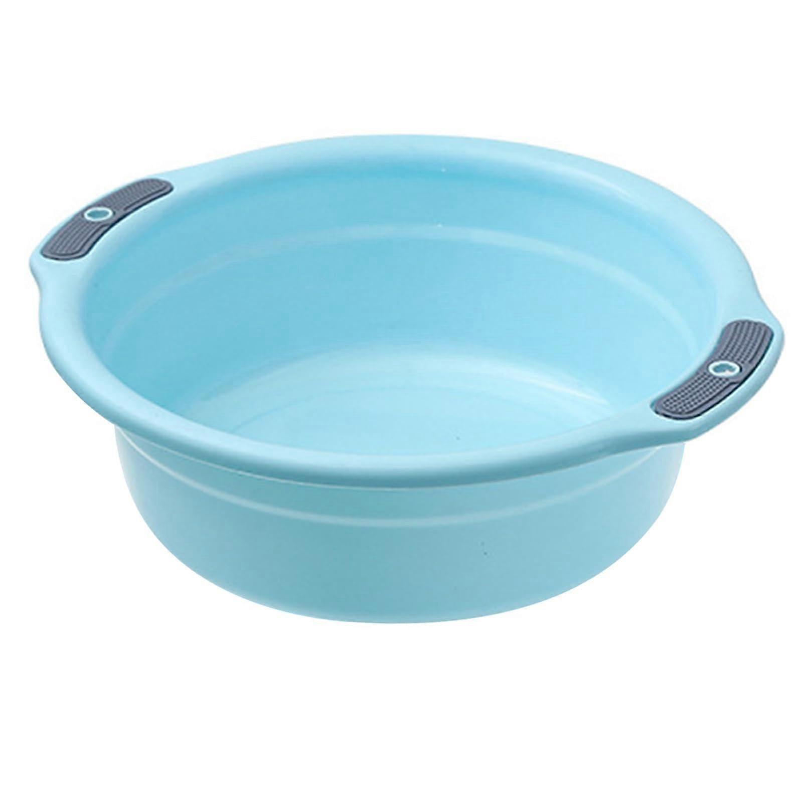 Large Plastic Wash Basin with Large Capacity, Durable Thickened Design for Laundry, Camping, Home
