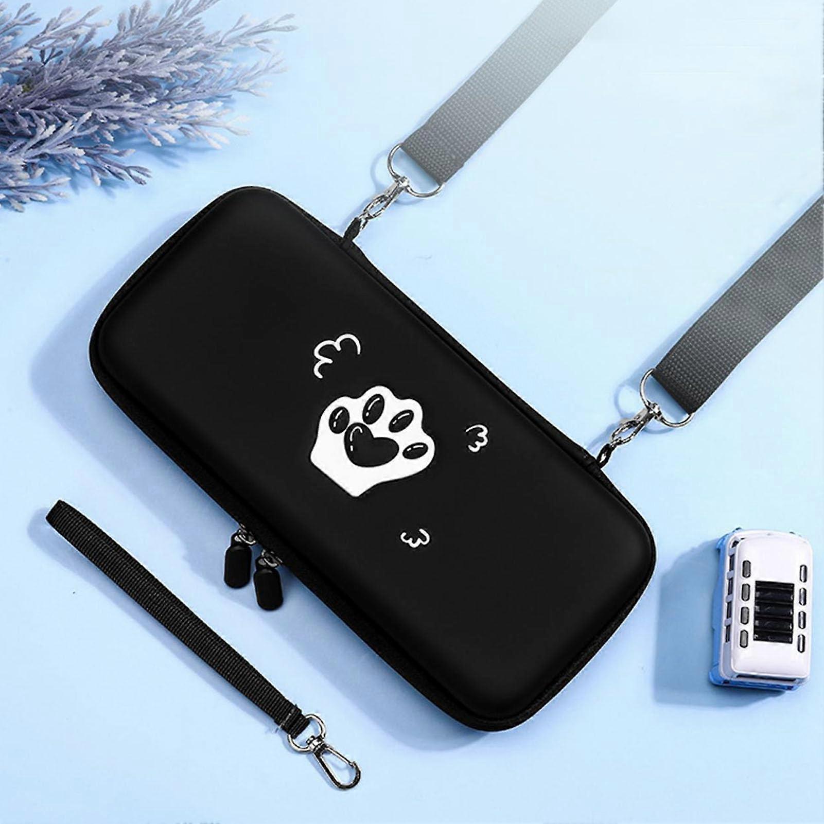 Switch Carrying Case Black Cat Design Shockproof Console Storage Bag Accessories for Nintendo Switch