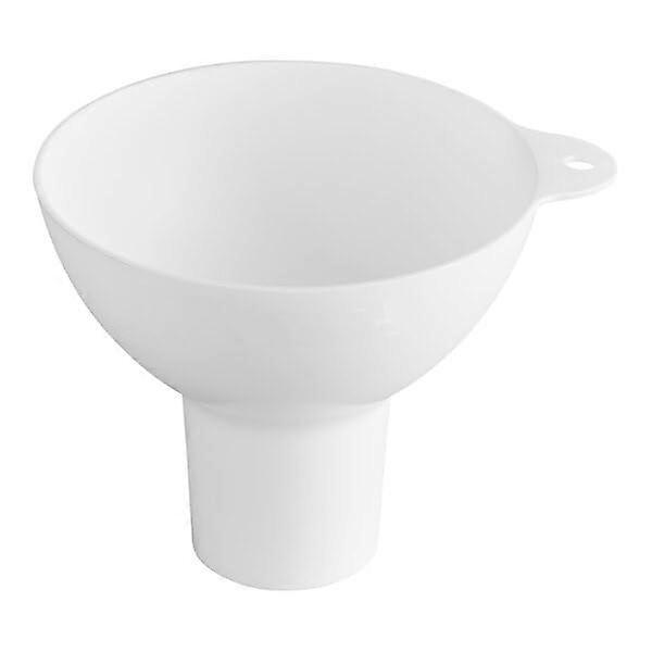 Plastic Kitchen Funnel, Large Diameter Opening, NSF Listed, 6.5in White Polypropylene for Cooling Paddles