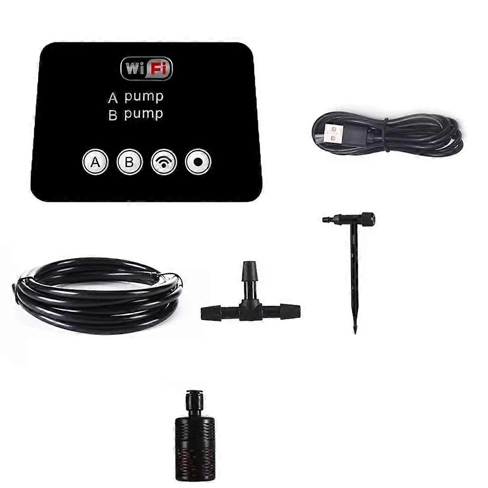 Smart WIFI Watering Device Double Pump Timed Automatic Adjustable Drip Irrigation Timer System Controller for Garden
