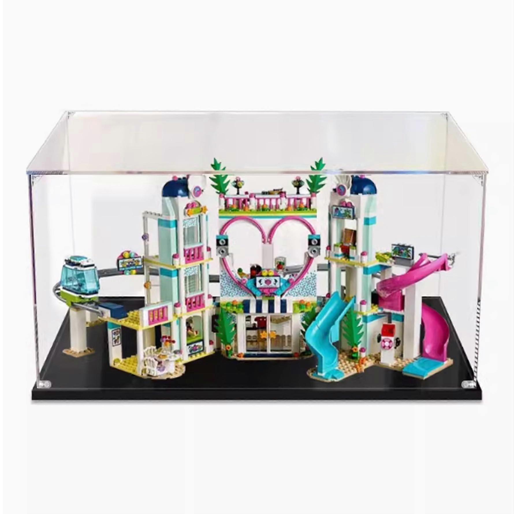 Display Case for  41347 Vacation Village, Clear Acrylic Dustproof Waterproof Stackable Box