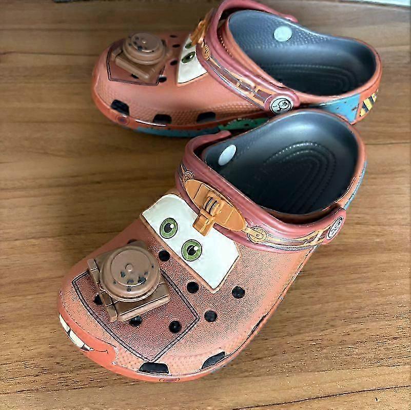 Disney Cars Mater Sandals Mcqueens Anime Slippers Eva Breathable Slippers Summer Sandals Casual Outdoor Kids Shoes Non Slip Gift