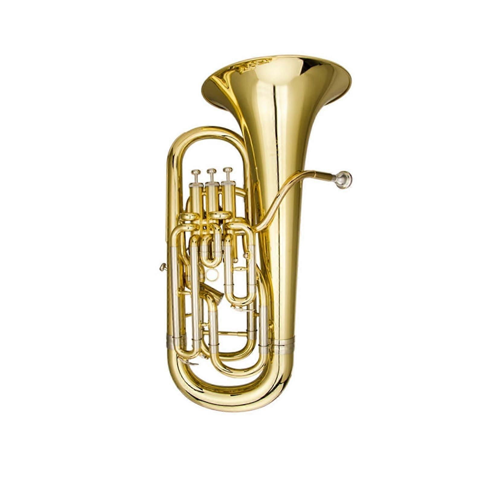 Professional B Flat Euphonium with Bright Clear Tone and Durable Brass for Performance