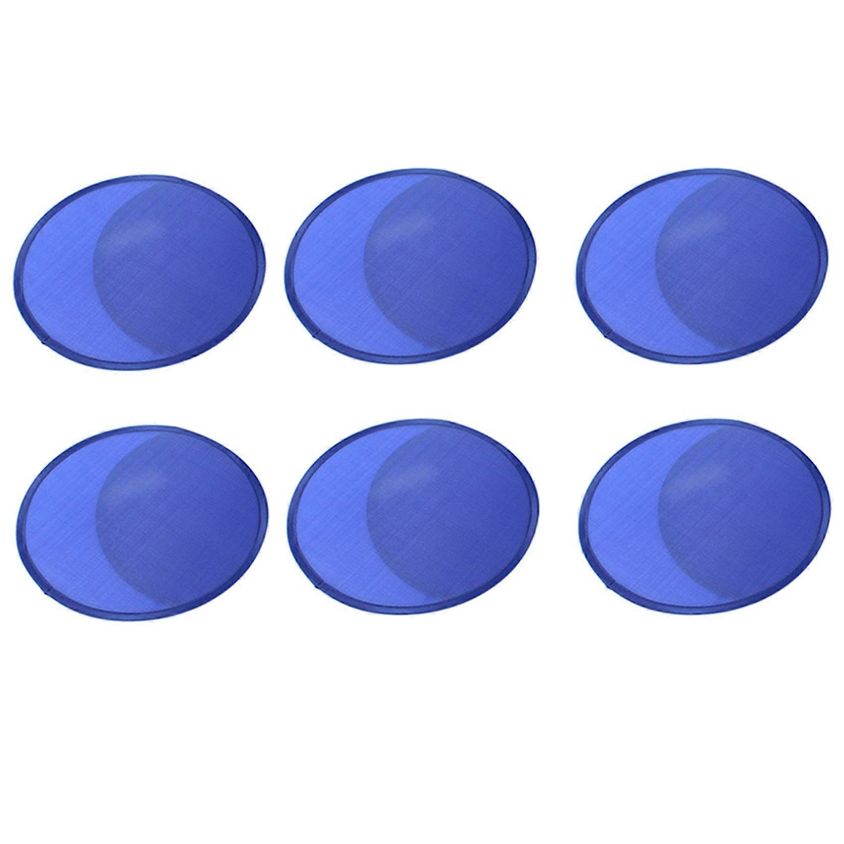 Ventaglio rotondo pieghevole-blu