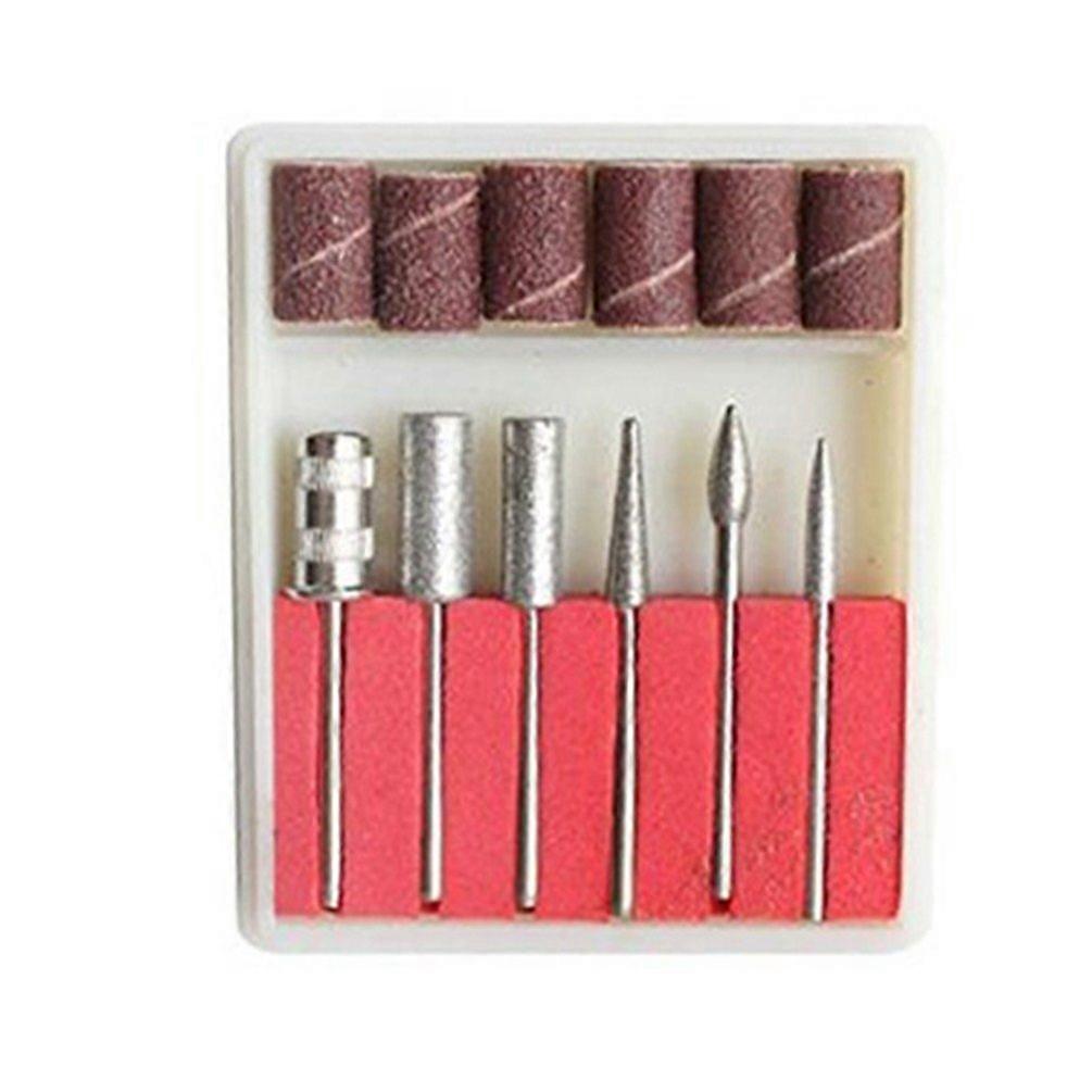 6pcs 3/32 Inch Nail Drill Bits Set for Acrylic Nails, Quick Replacement, Salon Use