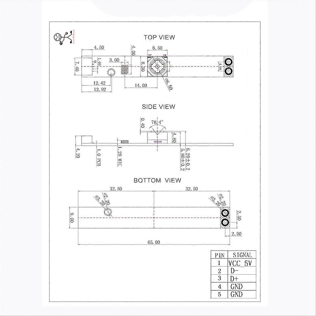 13MP 4K USB Camera Module OV13B10 120°