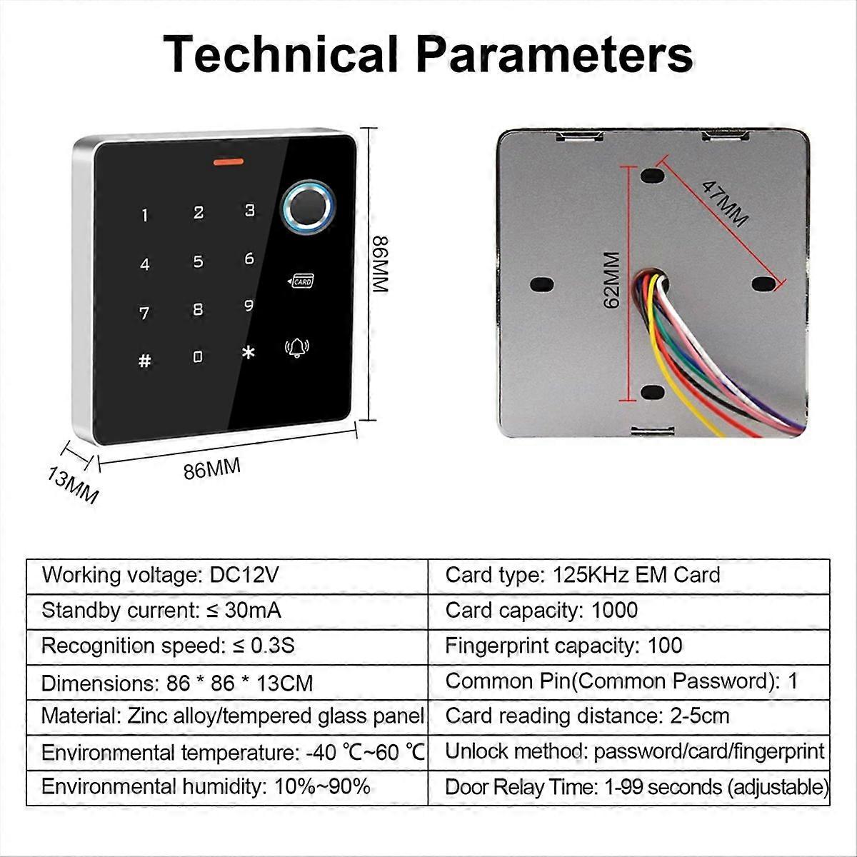 RFID Card Proximity Card Access Control Keypad Fingerprint Reader