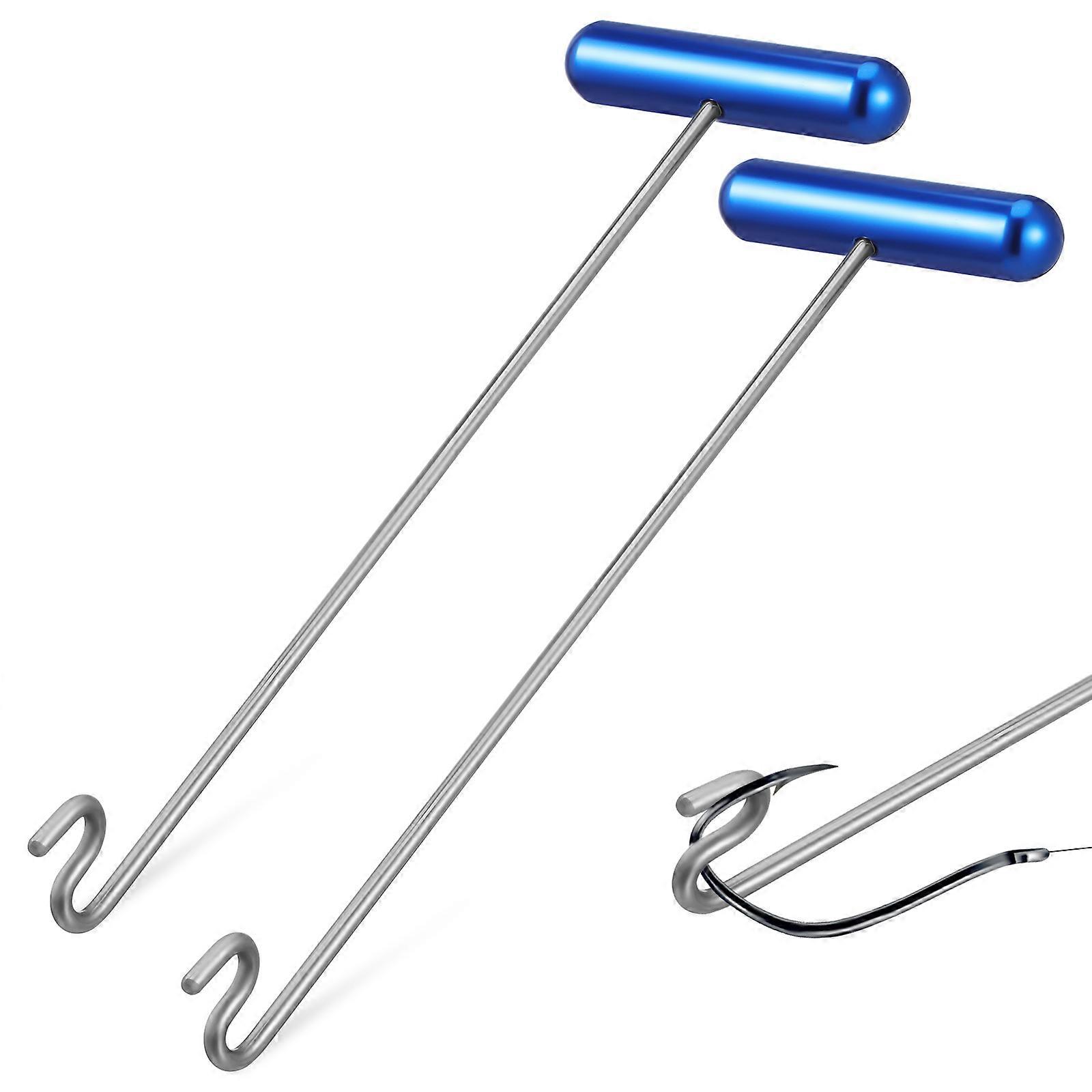 Fishing Hook Remover Reusable Quick Fishhook Detach Tool 2Pcs Blue