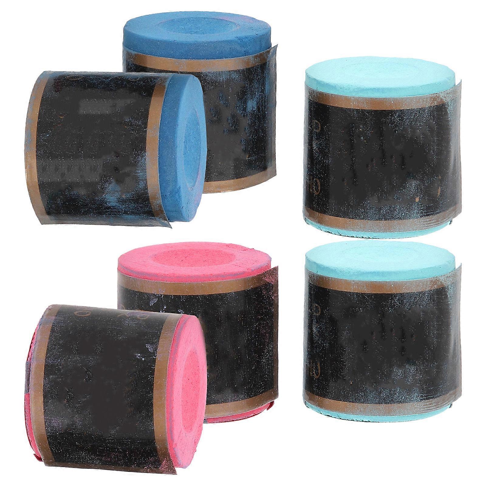 Pool Chalk Fine Pool Chalks for Cue Use 6Pcs Assorted Color Billiard Accessories