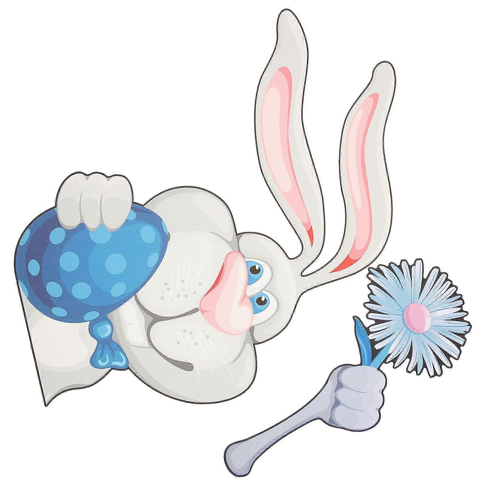 Decorative Easter Bunny Sticker Car Window Sticker for 1Set Application