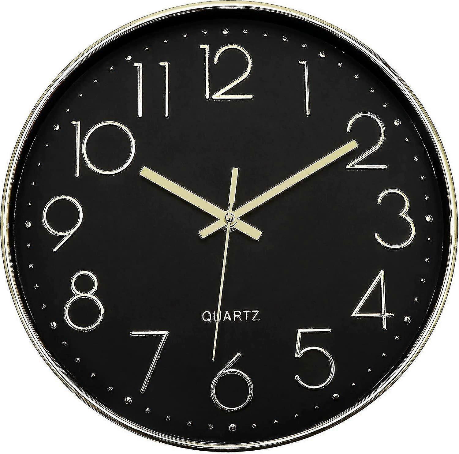 Wall Clock 12-inch Silent Non-ticking Wall Clock