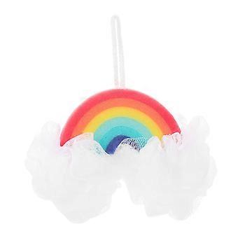 Esponja de baño con suave exfoliación para niños y adultos. El depurador de ducha Rainbow genera una espuma abundante.