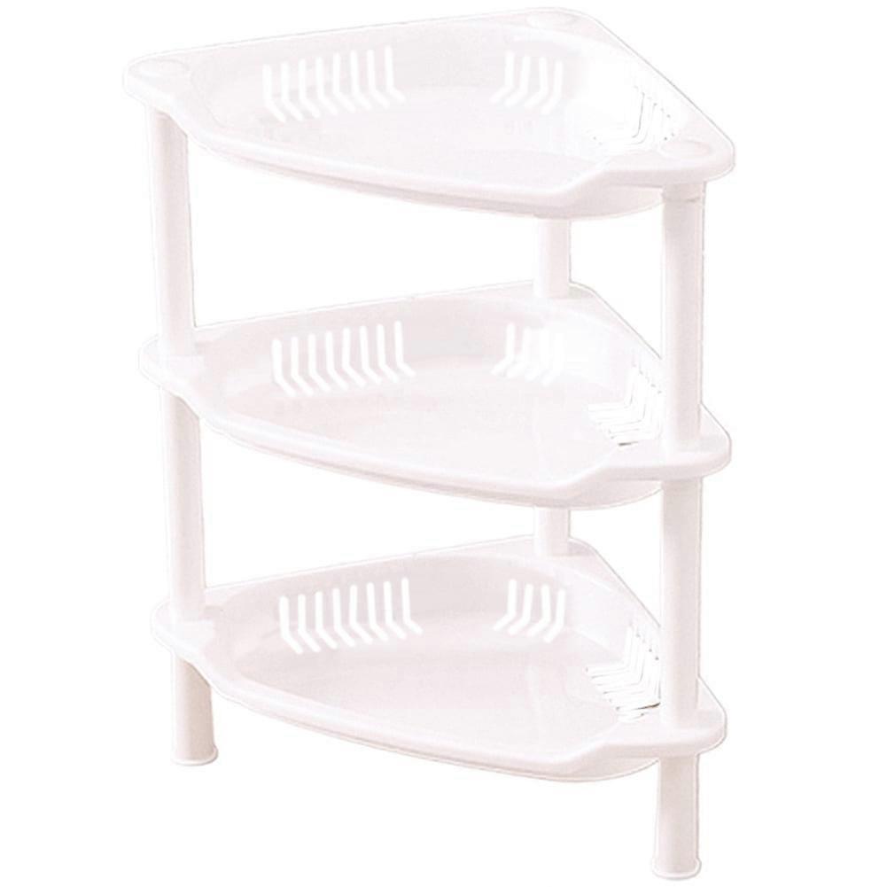 3 Layer Square Triangular Corner Bathroom Storage Rack Toiletry Holder Organizer
