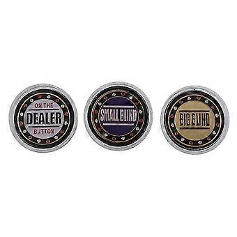 1 set of small blind big blind dealer button for Poker Texas Hold'em gaming PL