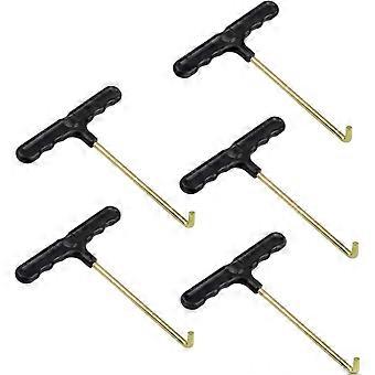 Trampoline Spring Pull Tool - 5 Pieces - Heavy Duty T-Hook - Spring Extension - Hammock Chair Pull Tool