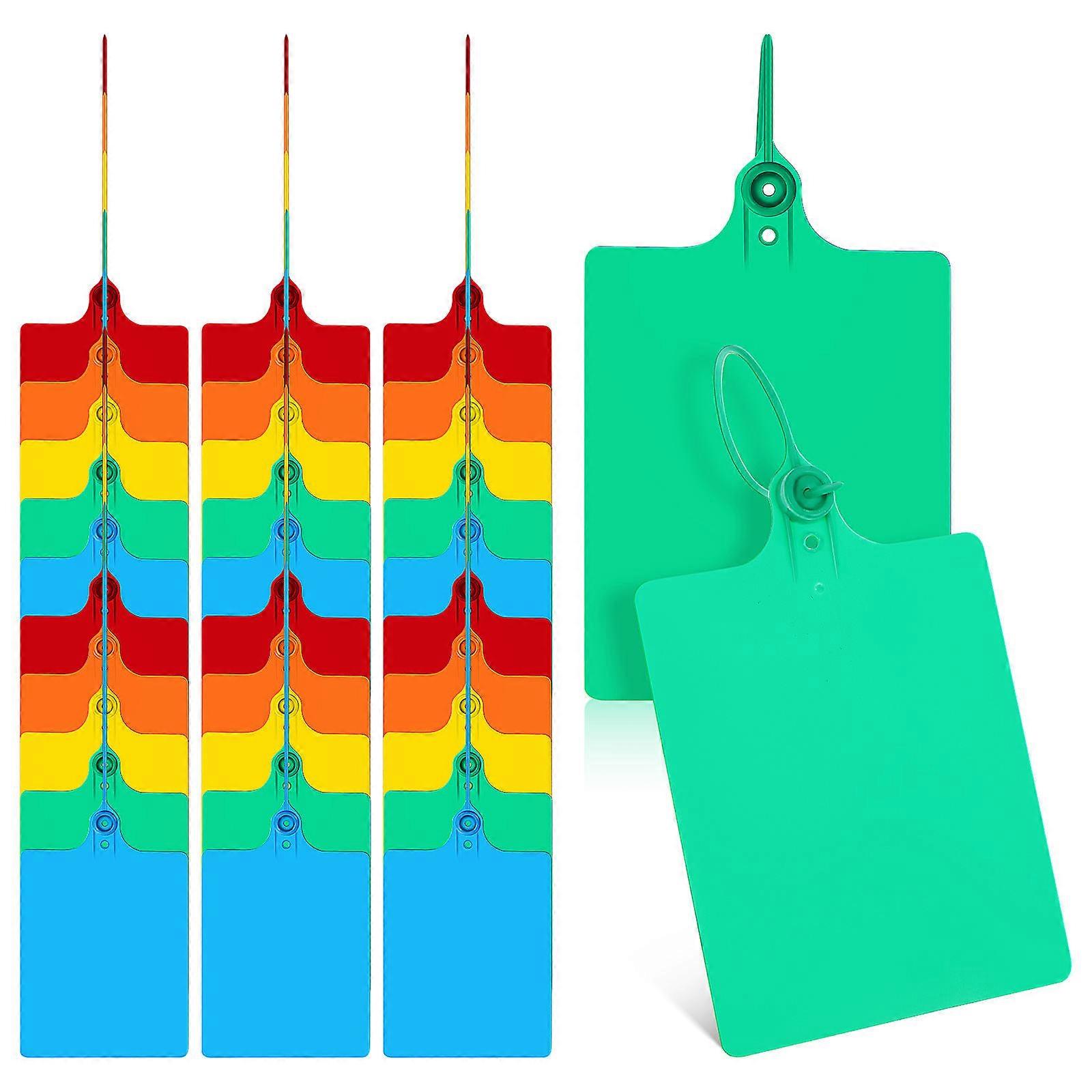 Clothing Tags Plastic Tags with String for Labeling 100Pcs