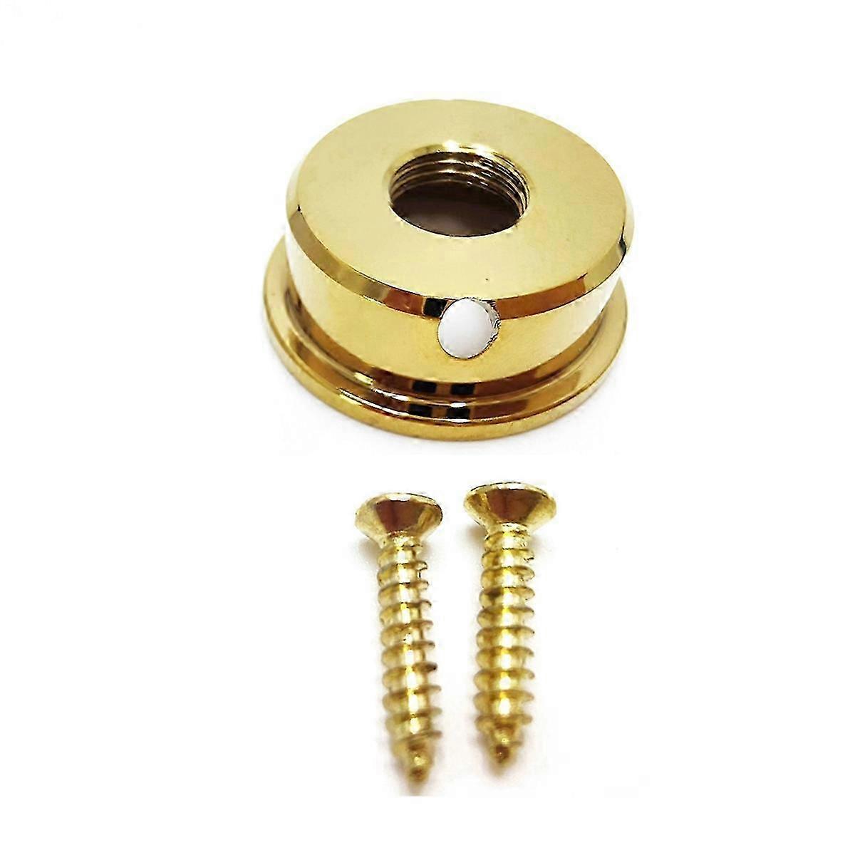 TL Round Socket Electric Guitar Audio Output Jack Socket Gold