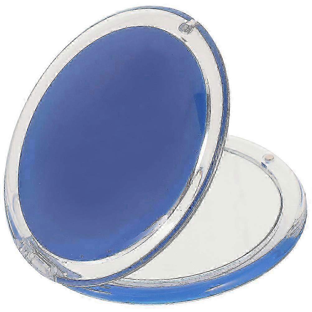 Makeup Mini Double-Sided Foldable Travel Mirror, Blue