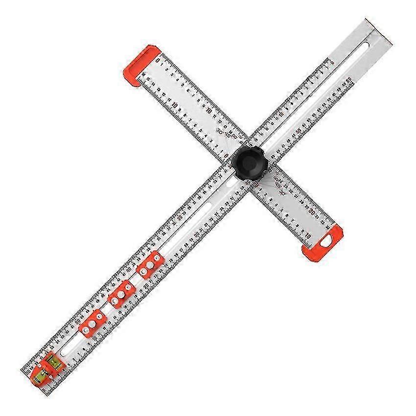 High Accuracy Multifunctional Drilling Ruler for Carpentry