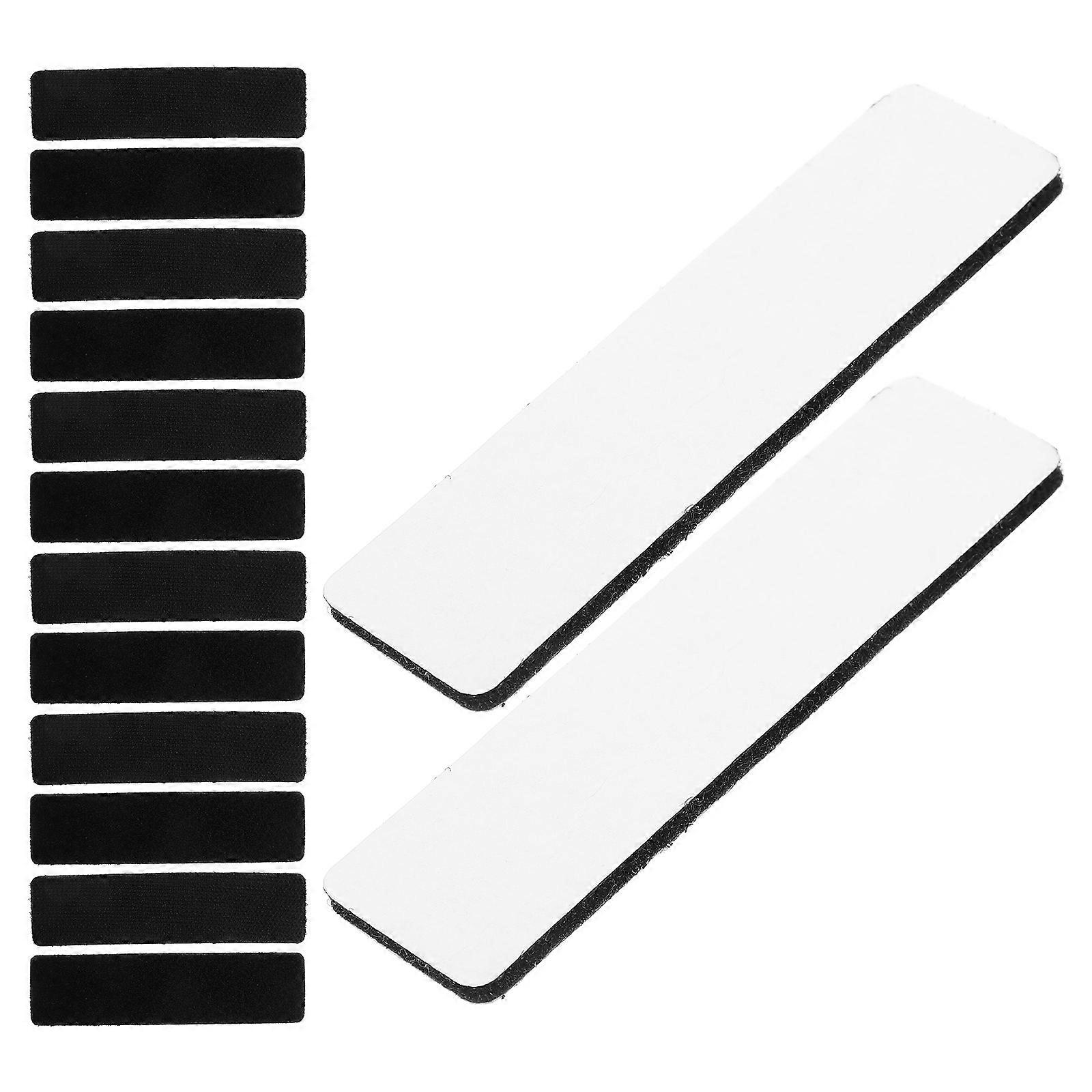 Sofa Fixed Hook and Loop Tape for Secure Holding 100Pcs Black Adhesive Strips