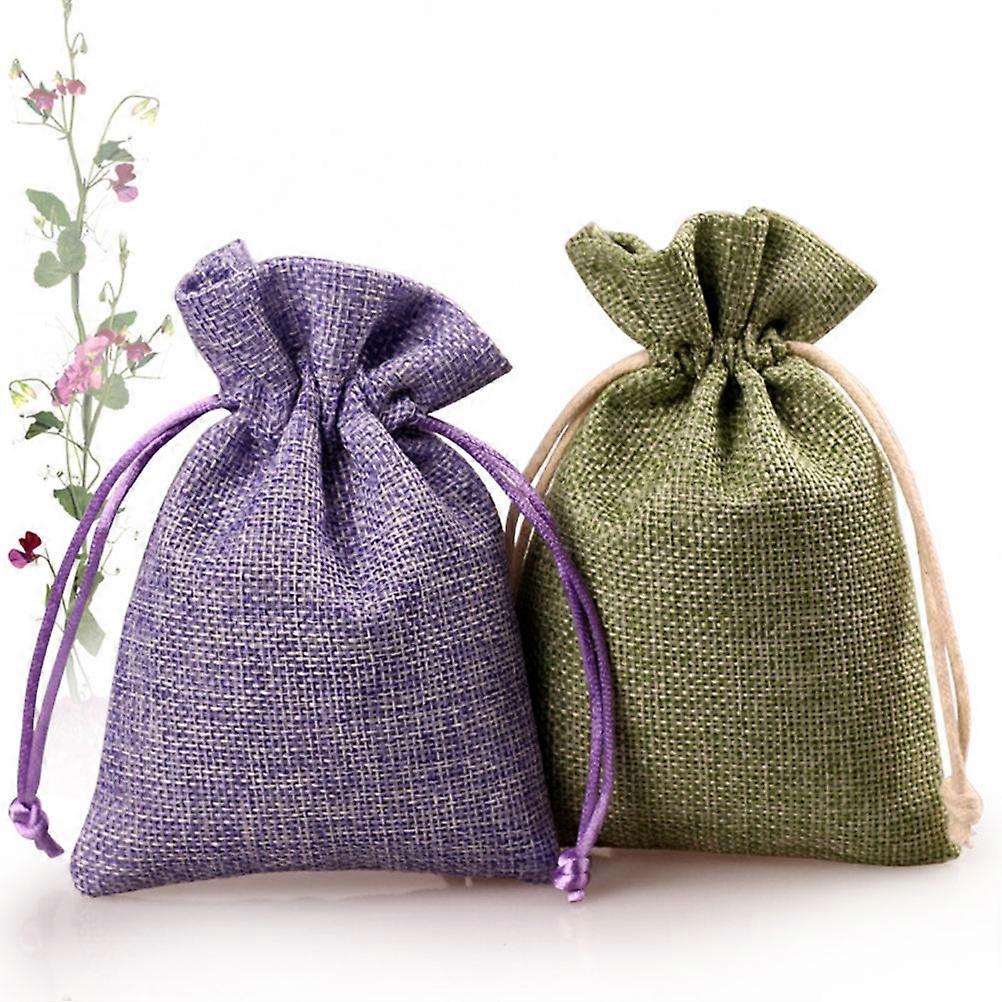 Creative Gift Packaging Bag Burlap Drawstring Bag for 20Pcs Storage