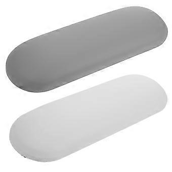 2szt Manicure Podpórka pod rękę Poduszka Stojak na paznokcie Uchwyt na rękę Stół do paznokci Manicure Podłokietnik Poduszka Biały i Szary