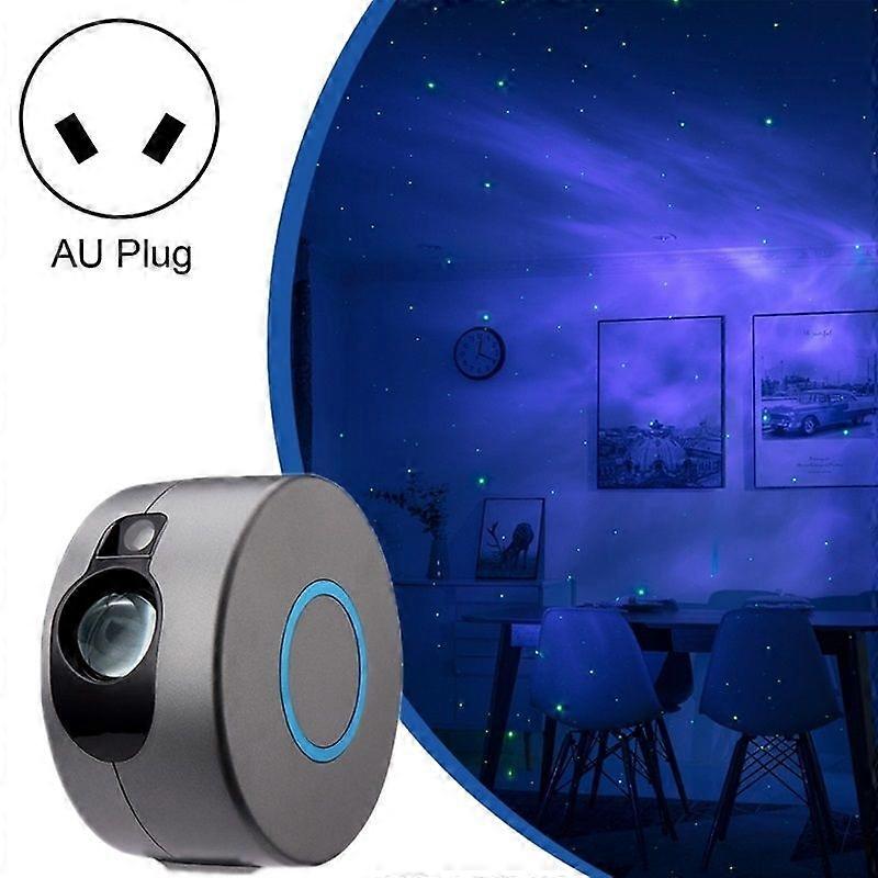 LED Atmosphere Projector Lamp, Power Supply: Gray+AU Plug