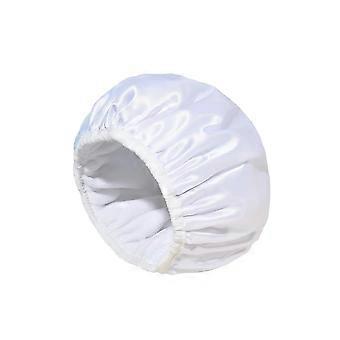 Extra Large Terrycloth Shower Cap, Triple Layer Waterproof, White