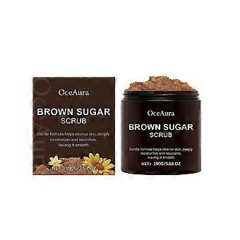 Das Oceaura Brown Sugar Body Scrub entfernt sanft abgestorbene Hautschüppchen. Pflanzliche ätherische Öle pflegen die Haut und machen sie geschmeidig und zart.