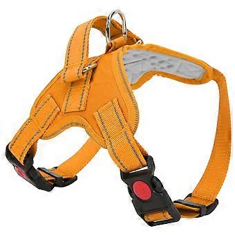 Arnês para cães multifuncional refletivo ajustável Oxford Cloth Pet Saddle Harness for Dogs PetsOrange M