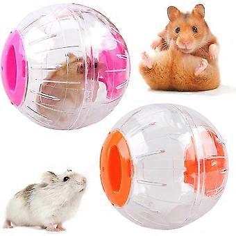 2 stk Hamster løbebolde Små dyr træningsbolde Gennemsigtige hamsterkugler til aflaster kedsomhed og øger aktiviteten