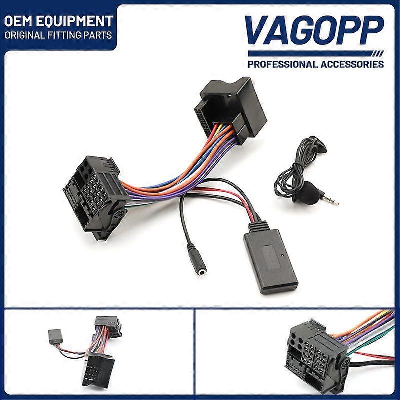 Car Bluetooth-compatible 5.0 Module Receiver AUX-in Input Audio Music Adapter MIC Handsfree For BMW E60 E61 E63 E64 E87 E90