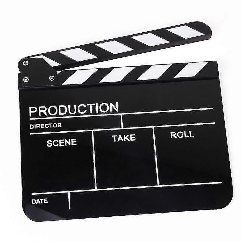 Tvs TV Clapperboard Acrylique Clapperboard Televisor Version anglaise Clapper Board