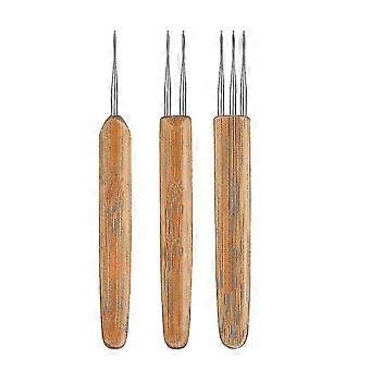 Dreadlock Crochet Tool, 3pcs Dreadlocks Hook Tools Set